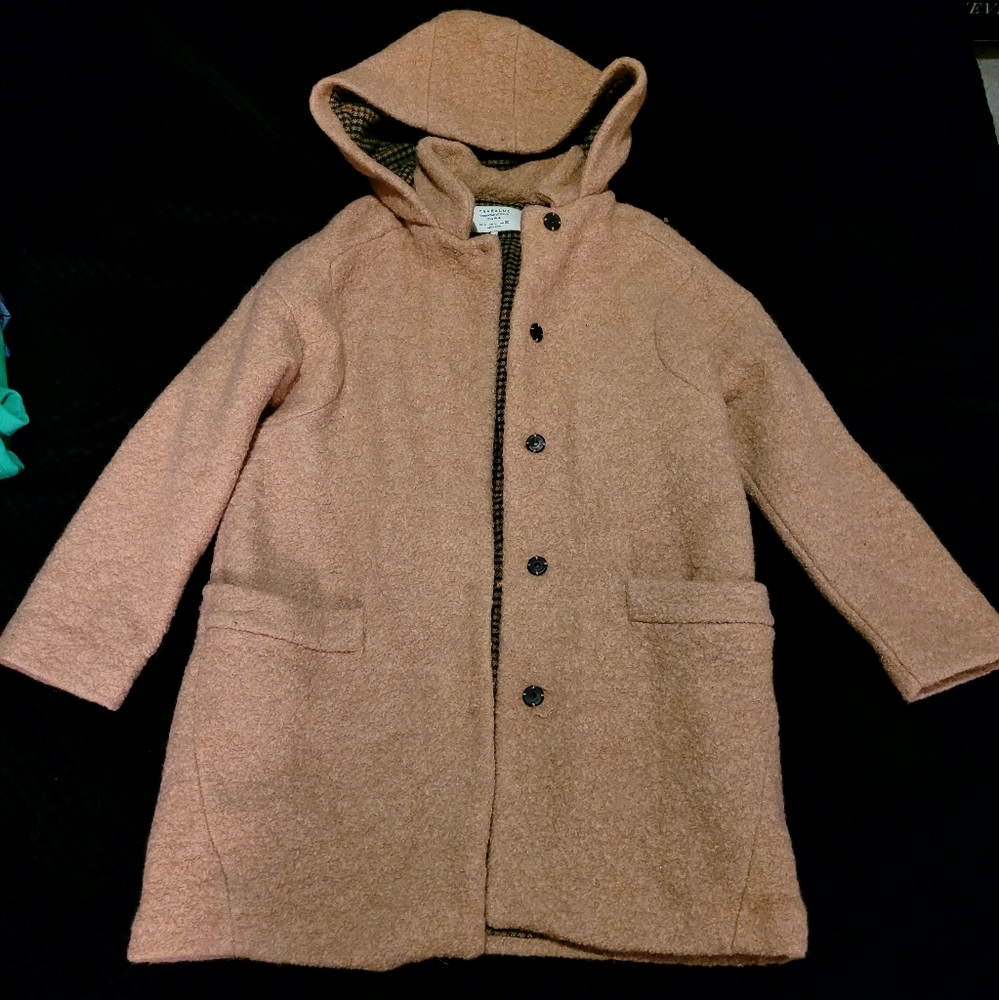 ZARA Trf Light Brown Wool Coat Winter Jacket